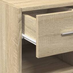 Berkfield Home Sideboard Sonoma Oak 30x42.5x93 cm Engineered Wood in Light Tan - thumbnail 8