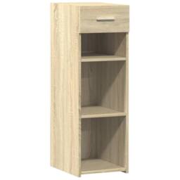 Berkfield Home Sideboard Sonoma Oak 30x42.5x93 cm Engineered Wood in Light Tan - thumbnail 3