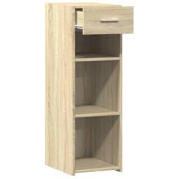 Berkfield Home Sideboard Sonoma Oak 30x42.5x93 cm Engineered Wood in Light Tan - thumbnail 7