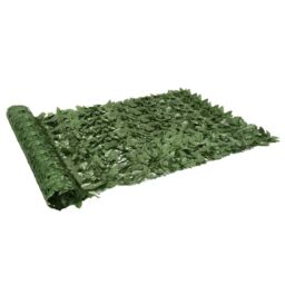 Berkfield Home Balcony Privacy Screen with Dark Green Leaves 300x150 cm - thumbnail 1