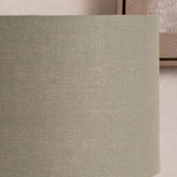 Ruma Sage Green Linen Cylinder Shade For Floor Lamp - Size: 14 inches - thumbnail 2