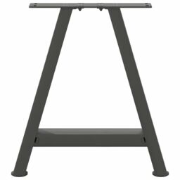 Berkfield Home Coffee Table Legs A-Shaped 2 pcs Anthracite¬†38x(42-43) cm Steel in Black - thumbnail 5