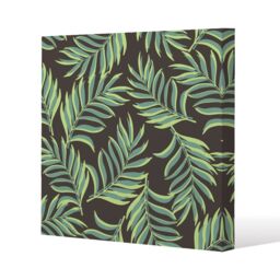 Benjamin Tate Design Green Palm Leaves (Canvas Print) / 61 x 61 x 4cm in Natural - Size: 61 x 61 x 4 cm - thumbnail 1