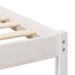 Berkfield Home Modern with Headboard White 140 x 190 cm Solid pine wood - thumbnail 8