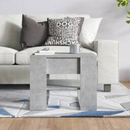 Berkfield Home Coffee Table Concrete Grey 55.5x55x45 cm Engineered Wood - thumbnail 5