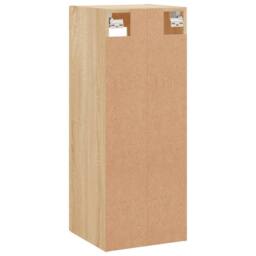 Berkfield Home Wall Mounted Cabinet Sonoma Oak 34.5x34x90 cm in Light Brown - thumbnail 9