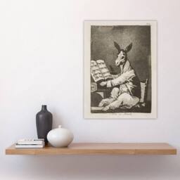 "Artery8 And so was his grandfather Francisco Goya Wall Art Poster Print in Grey - Size: W18"" x H24""" - thumbnail 4