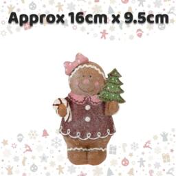 VFM e-Store Christmas Gingerbread Figurines Decoration 16cm x 9.5cm Brown X 1 - Size: 16 cm x 9.5 cm - thumbnail 2