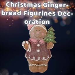 VFM e-Store Christmas Gingerbread Figurines Decoration 16cm x 9.5cm Brown X 1 - Size: 16 cm x 9.5 cm - thumbnail 3