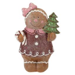 VFM e-Store Christmas Gingerbread Figurines Decoration 16cm x 9.5cm Brown X 1 - Size: 16 cm x 9.5 cm - thumbnail 1