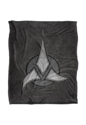 Star Trek Klingon Empire Silky Touch Super Soft Throw Blanket 152 X 127 cm in White - thumbnail 1