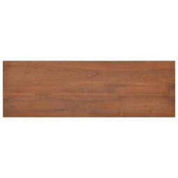 Berkfield Home TV Cabinet 90x30x40 cm Solid Teak Wood in Brown - Size: 90 x 30 x 40 cm - thumbnail 5