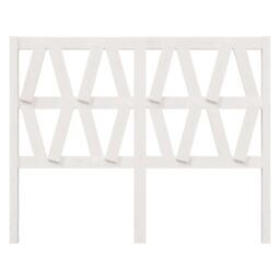 Berkfield Home Bed Headboard White 126x4x100 cm Solid Wood Pine - Size: 126 x 4 x 100 cm - thumbnail 3