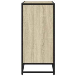 Berkfield Home Sideboard Sonoma Oak 68x35x76 cm Engineered Wood in Light Tan - Size: 68 x 35 x 76 cm - thumbnail 5