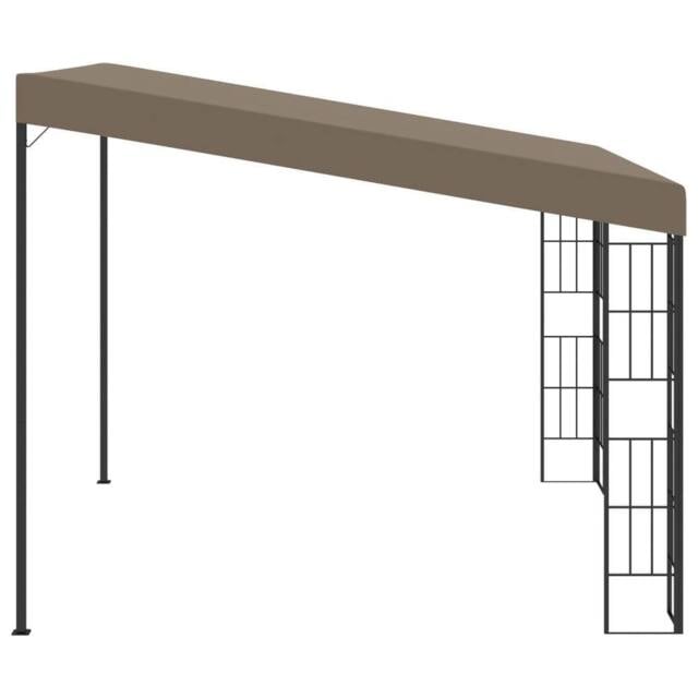 Berkfield Home Durable Wall-mounted Gazebo 3x3 m Taupe Fabric - image 1