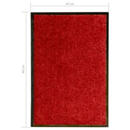 Berkfield Home Doormat Washable Red 40x60 cm - thumbnail 6