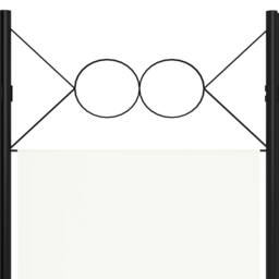 Berkfield Home 4-Panel Room Divider Cream White 160x180 cm - thumbnail 5