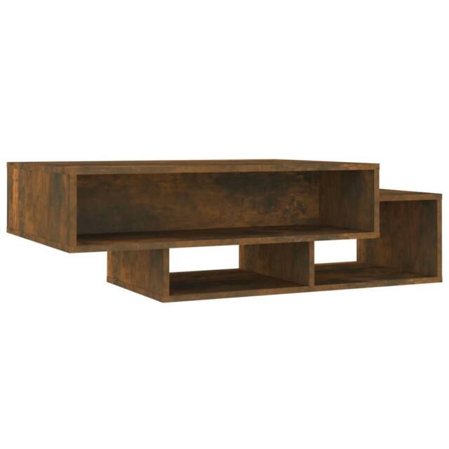 Berkfield Home Coffee Table Smoked Oak 105x55x32 cm Engineered Wood in Brown - Size: 105 x 55 x 32 cm - image 1