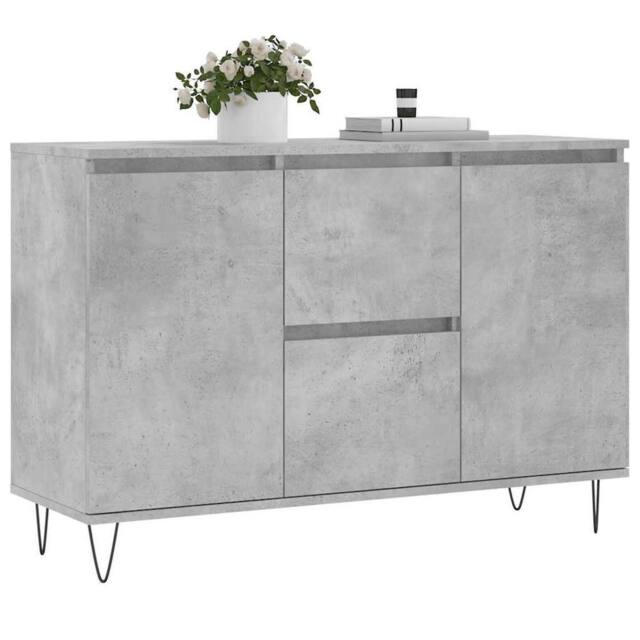 Berkfield Home Sideboard Concrete Grey 104x35x70 cm Engineered Wood - Size: 104 x 35 x 70 cm - image 1