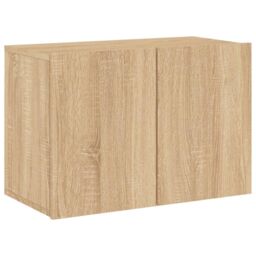 Berkfield Home 5 Piece TV Wall Units Sonoma Oak Engineered Wood in Brown - thumbnail 7
