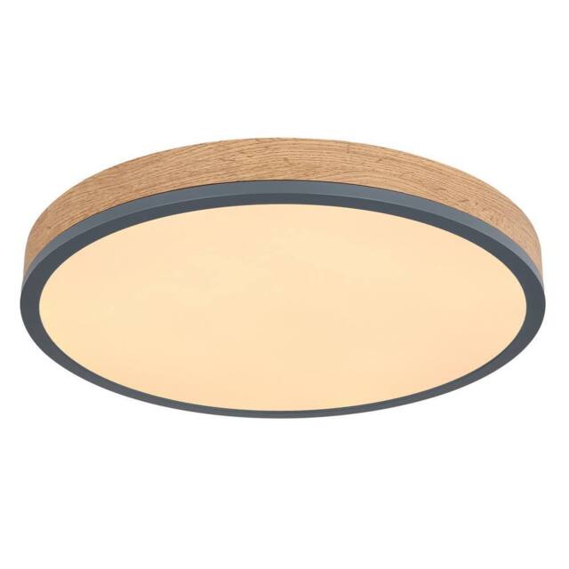 Netlighting Doro 45cm Flush Ceiling Light Graphite LED 3000K in Grey - image 1