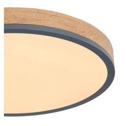 Netlighting Doro 45cm Flush Ceiling Light Graphite LED 3000K in Grey - thumbnail 3