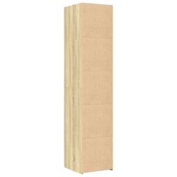 Berkfield Home Highboard Sonoma Oak 40x42.5x185 cm Engineered Wood in Brown - thumbnail 6
