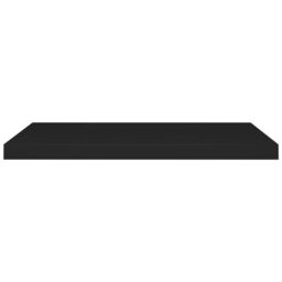 Berkfield Home Floating Wall Shelves 2 pcs Black 80x23.5x3.8 cm MDF - thumbnail 4