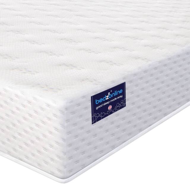 Bedzonline 3FT Certified Therma-Pure Memory Foam Mattress - 7 Zone Medium Firm Support in White - Size: Single - image 1
