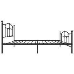 Berkfield Home Metal Bed Frame with Headboard & Footboard Black 100x200 cm - thumbnail 7