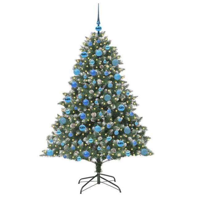 Berkfield Home Modern Artificial Christmas Tree with Stand Green 126 x 126 x 180 cm - image 1