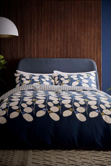 Helena Springfield 'Althea' Cotton Duvet Cover Set in Navy - Size: King - image 1