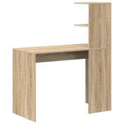 Berkfield Home Sonoma Oak Writing Desk Sonoma oak Particle board Standard in Brown - thumbnail 7