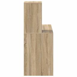 Berkfield Home Sonoma Oak Writing Desk Sonoma oak Particle board Standard in Brown - thumbnail 6
