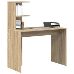 Berkfield Home Sonoma Oak Writing Desk Sonoma oak Particle board Standard in Brown