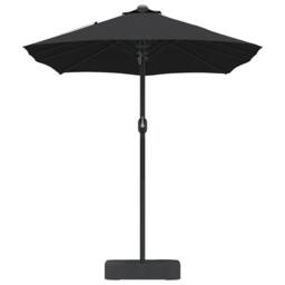 Berkfield Home Modern Garden Parasol Folding Black 385 x 209 x 244 cm Fabric - thumbnail 5