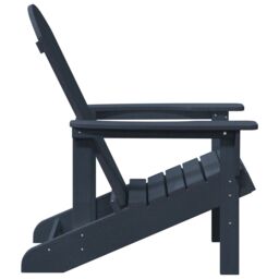 Berkfield Home Adirondack Chair Navy Blue 74x82x91 cm HDPE - Size: 74 x 82 x 91 cm - thumbnail 5