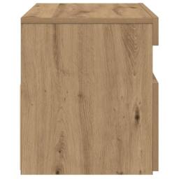 Berkfield Home TV Cabinet with LED Lights Artisan Oak 75x35x40 cm Engineered Wood in Brown - Size: 75 x 35 x 40 cm - thumbnail 9