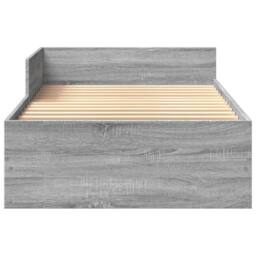 Berkfield Home Bed Frame without Mattress Grey Sonoma 90x200 cm Engineered Wood - thumbnail 5