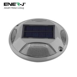 ENER-J Pack of 2 Solar Ground Lights 16 LED IP65 Colour Switchable 6000K Blue in Grey - thumbnail 2