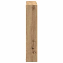 Berkfield Home Wall Shelf Artisan Oak 90x16x78 cm Engineered Wood in Brown - Size: 90 x 16 x 78 cm - thumbnail 5