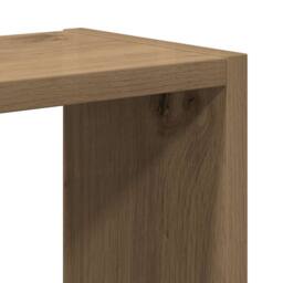 Berkfield Home Wall Shelf Artisan Oak 90x16x78 cm Engineered Wood in Brown - Size: 90 x 16 x 78 cm - thumbnail 7
