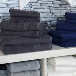 Allure Bath Fashions Hotel Essentials Cotton 6 Piece Towel Set in Charcoal - thumbnail 2