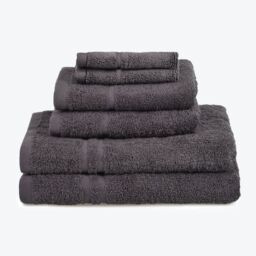 Allure Bath Fashions Hotel Essentials Cotton 6 Piece Towel Set in Charcoal - thumbnail 1
