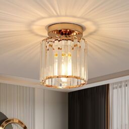 Pheashine Modern Gold Crystal Ceiling Light, E27, Bulb Not Included, 13cm - thumbnail 2