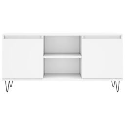 Berkfield Home TV Cabinet White 104x35x50 cm Engineered Wood - Size: 104 x 35 x 50 cm - thumbnail 5