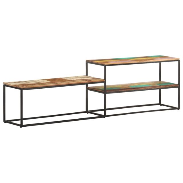 Berkfield Home TV Cabinet 180x30x50 cm Solid Reclaimed Wood in Brown - Size: 180 x 30 x 50 cm - image 1