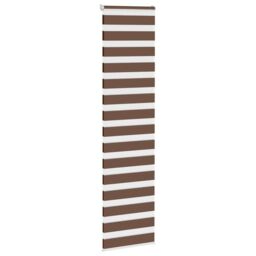 Berkfield Home Zebra Blind Brown 55x230 cm Fabric Width 50.9 cm Polyester - thumbnail 3