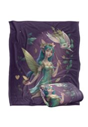 JQ Licensing James Piazza Fairy With Blue Hair Silky Touch Super Soft Throw Blanket 152 X 127 cm in White - thumbnail 2