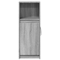 Berkfield Home Sideboard with LED Grey Sonoma 38x34x100 cm Engineered Wood - Size: 38 x 34 x 100 cm - thumbnail 6